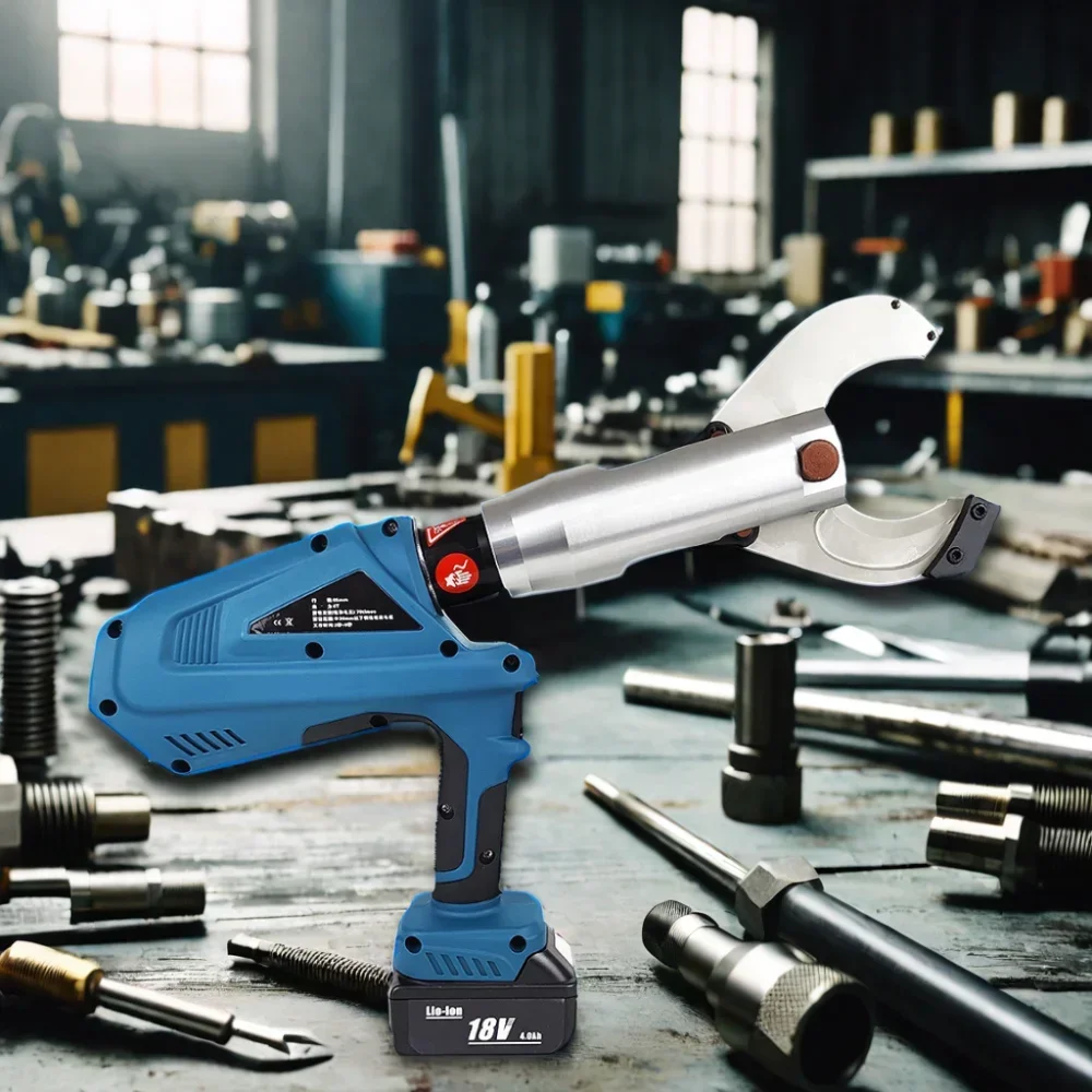 EZ-300/65C  battery press tool Hydraulic battery powered 2 in 1 Cutting and Crimping tool for cable cutter and crimper