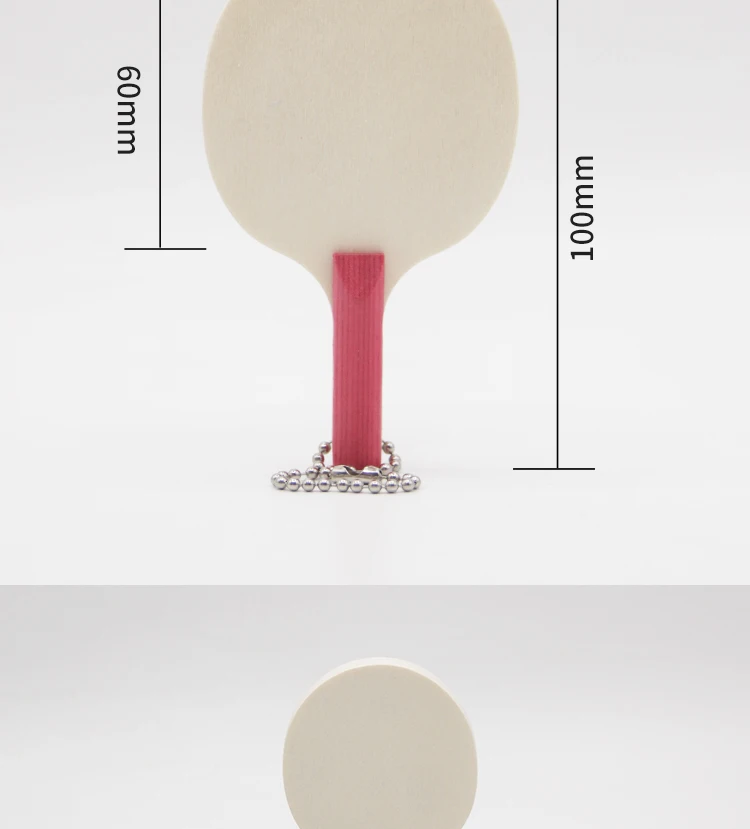 Miniatur-Tischtennisschläger für Kinder, Schlüsselanhänger, Unterschrift, Ping-Pong-Paddel, Mini-Tischtennisschläger, 10 x 6 cm, kleiner Pingpong-Schläger – Detail 3