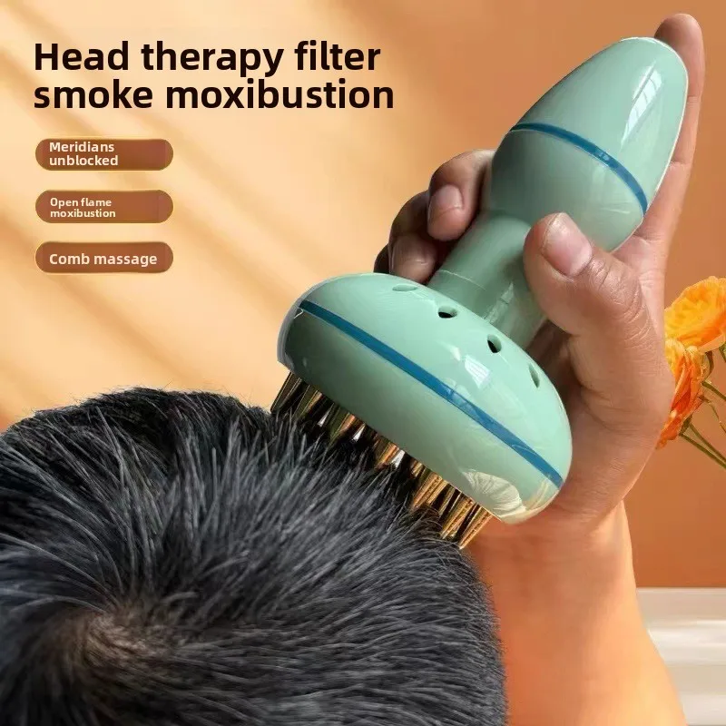 

Массажер для головы Moxa — объединяет баночный и точечный массаж, домашнюю терапию