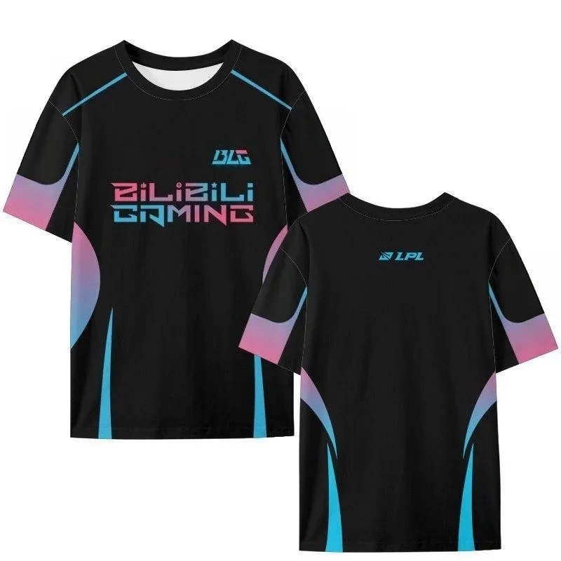 League of Legends Esports LPL BLG Team 3D-gedrucktes Team-Uniform-T-Shirt Modisches Lässiges Lockeres Dünnes Schnelltrocknendes Oberteil – Detail 8