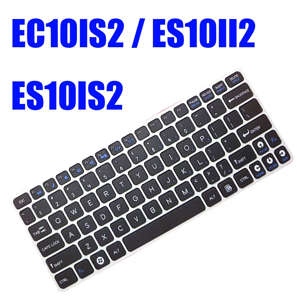 

English US Laptop Keyboard For ECS EC10IS2 ES10II2 ES10IS2 Black With Silver Frame