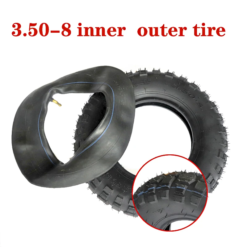 BIKE TIRE Motorcycle Tire Parts 3.50-8 Tire Inner Tube and Outer Tyre 3.50x8 Tyres for Z50 50 MINI TRAIL MONKEY