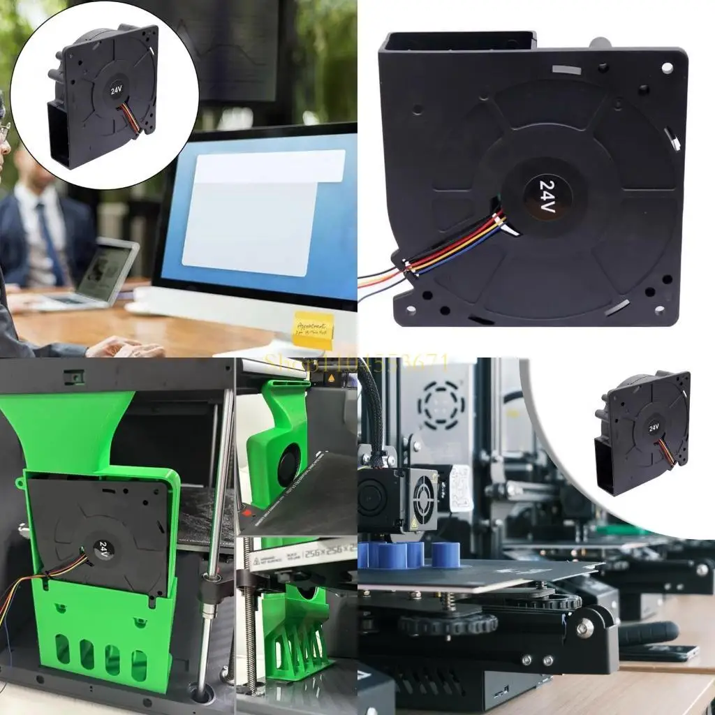 

Бестселлер DC24 Вентилятор охлаждения 12x12x3 мм Вентилятор с двумя шарикоподшипниками 24 В 4-контактный надежный и тихий