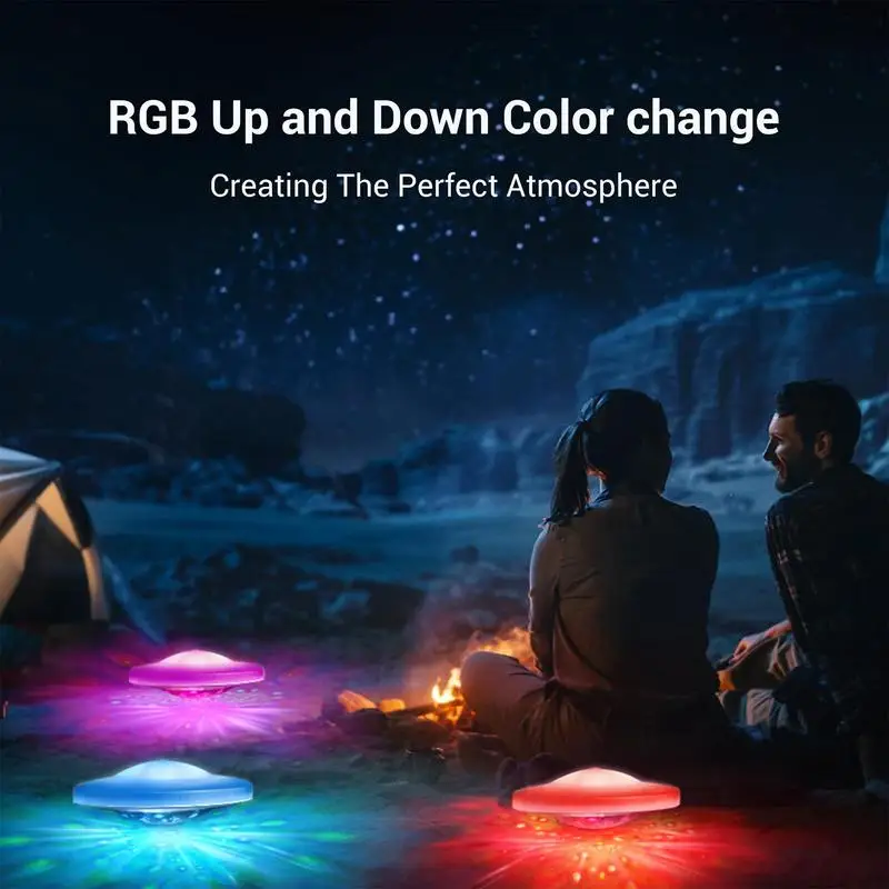 Pool Light Floats Swimming Pool Floating Lights Waterproof Upper Lower Color Changing 7 Dynamic Effects Water Illumination For