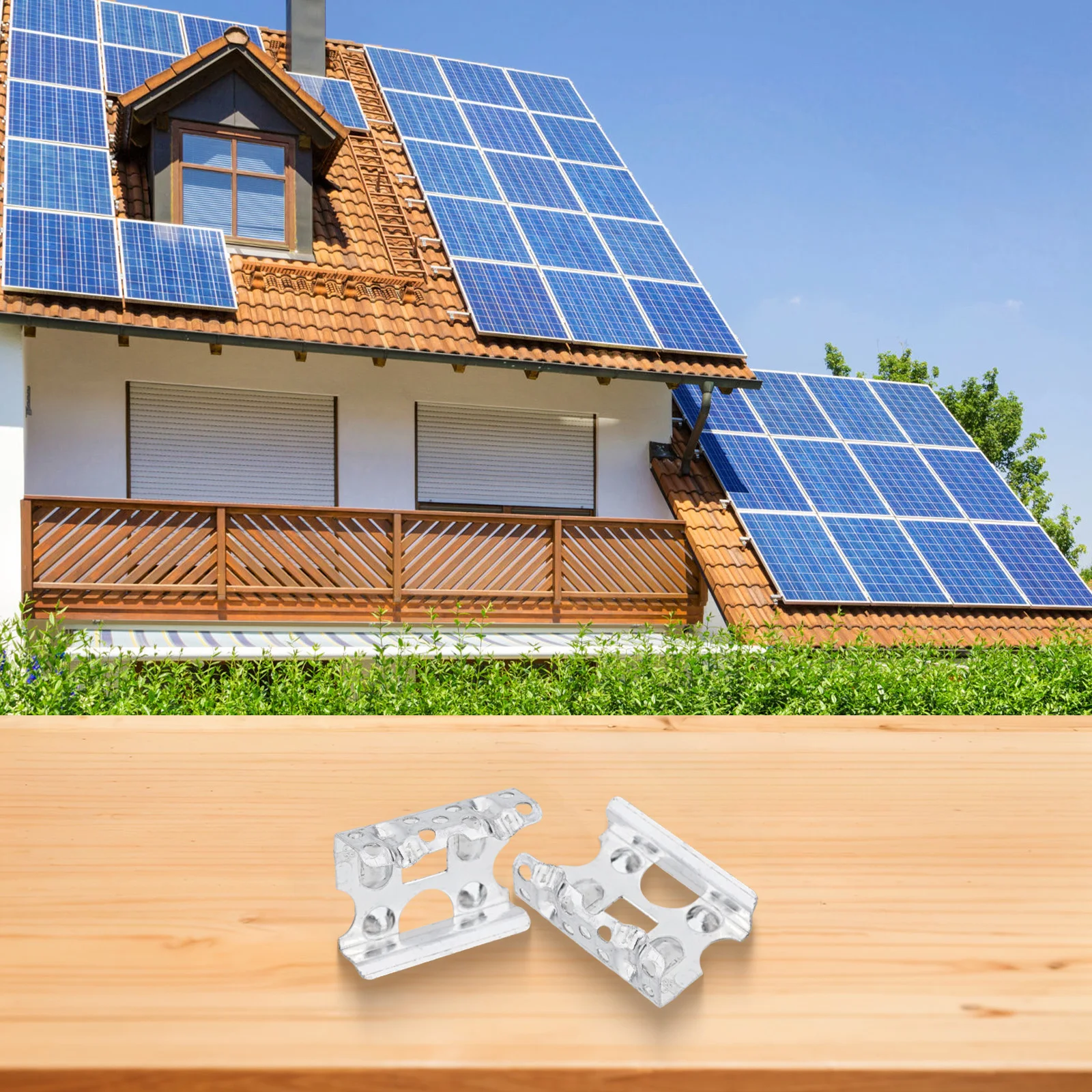 Pack of 50 Aluminum Solar Panel Frame Water Drain Clips with Automatic Water Deflector Designed for Photovoltaic Frames 30 45mm