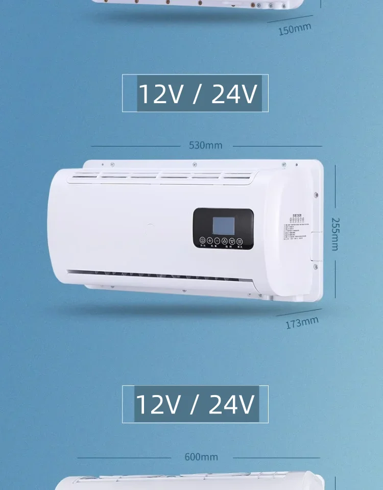 Gold Seller Cabin Sleeper AC Unit Parking Air Conditioner 12v Dc air Conditioner