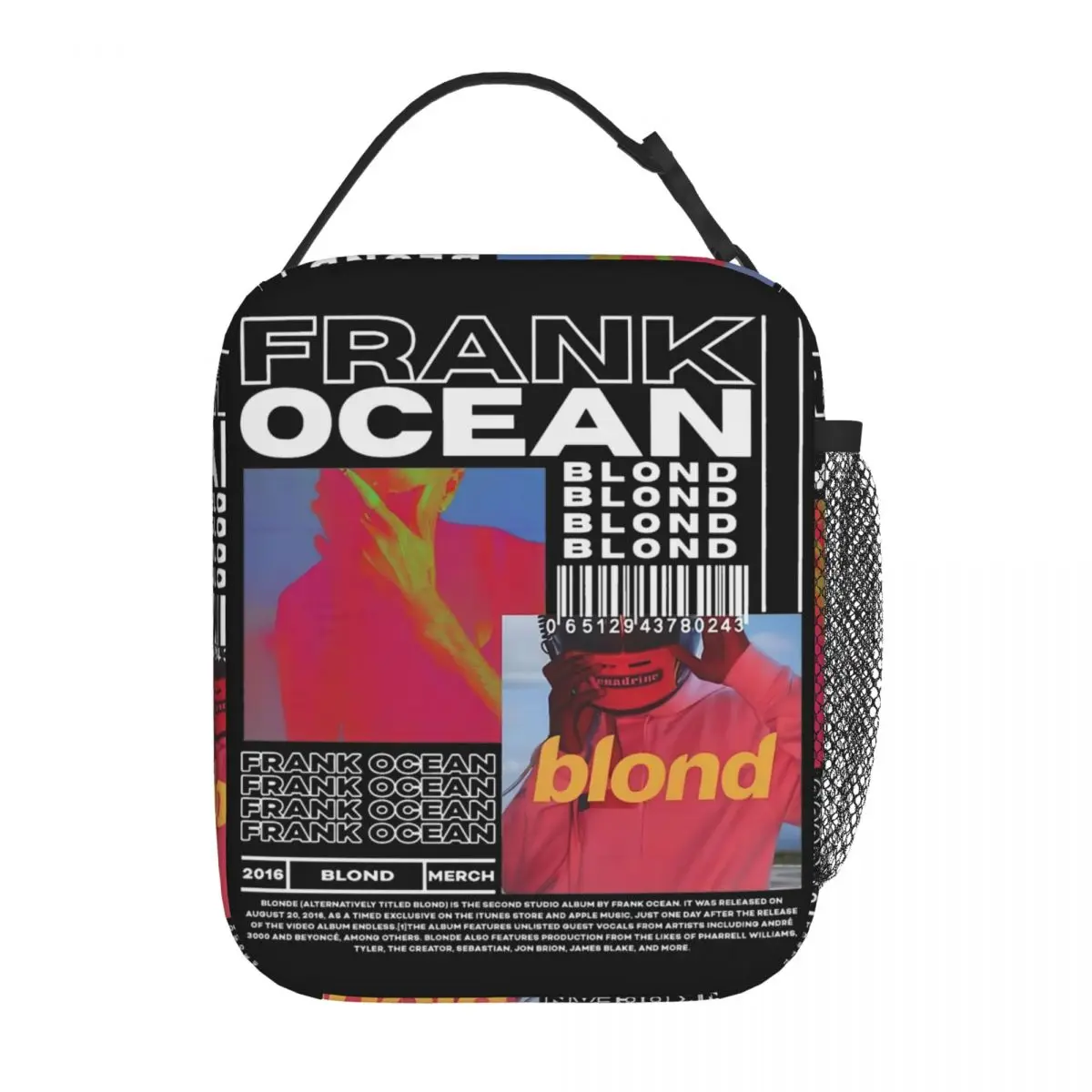 Lunch Boxes Frank Oceans Blonde Album Music Accessories Storage Food Box Causal Thermal Cooler Bento Box For School