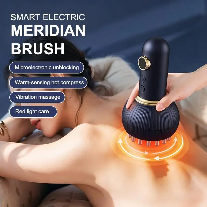 

USB Rechargeable Abdominal Massager 9 Levels For Hot Compress And Adjustable Guasha Cupping Intensity Arm And Leg Massage