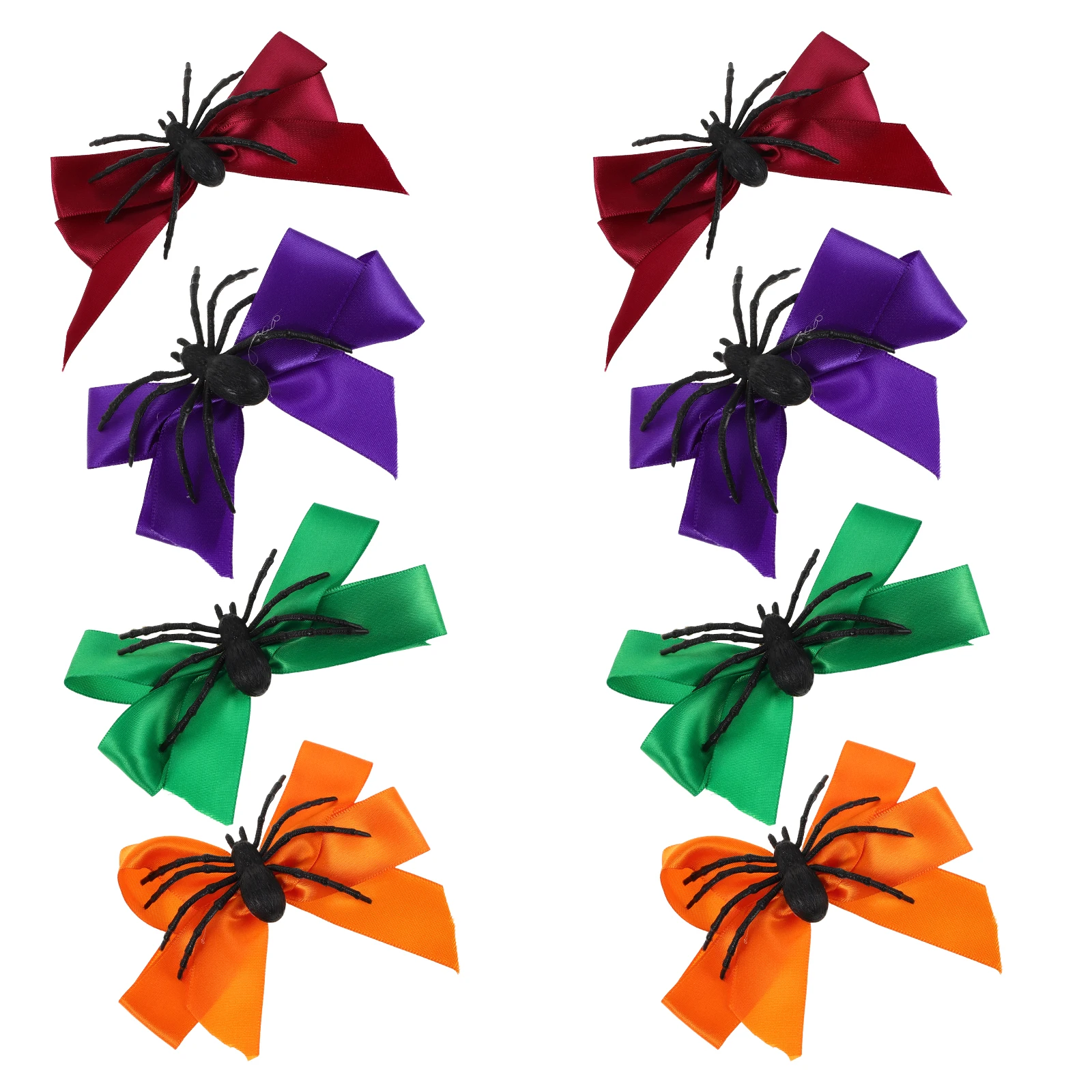 

8 Pcs Halloween Decorative Hair Clip Bows Cosplay Clips Clothing Accessories for Women Costume Plastic Miss Ghost