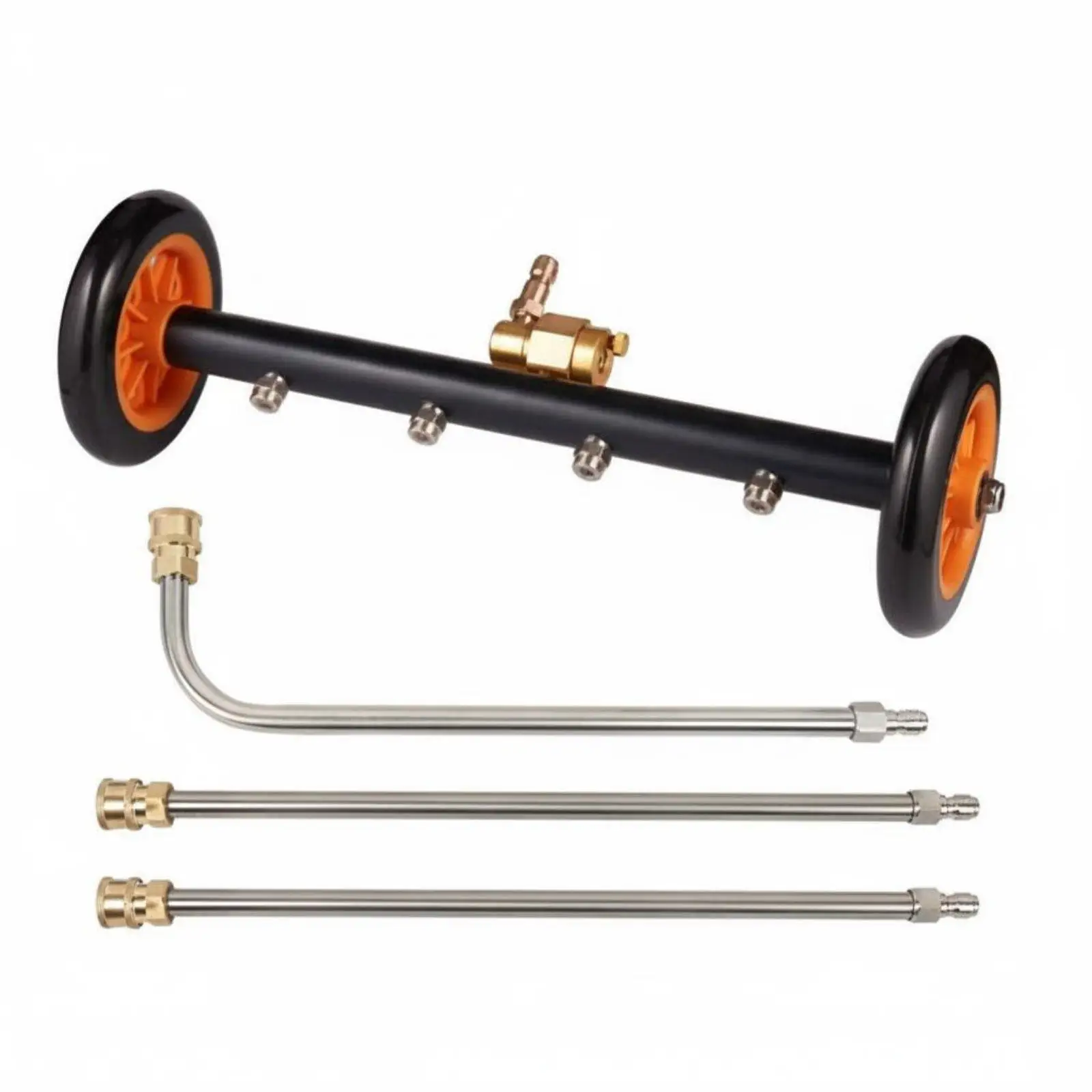 Multi Function Car Undercarriage Washer 4000 PSI Pressure Washer Accessory Water Broom for Truck SUV Auto Detailing Use