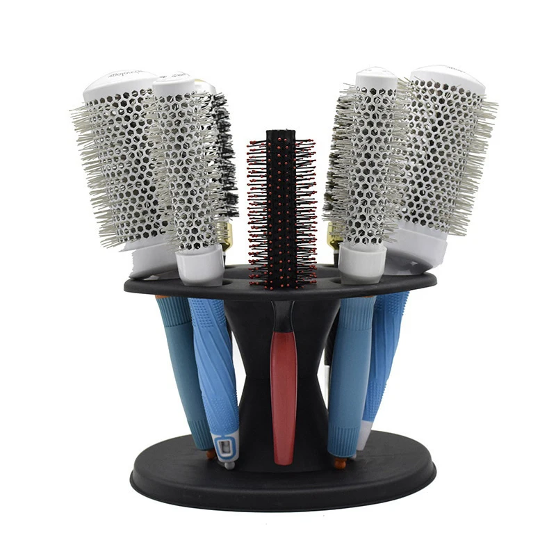 [F] 1Pcs Salon Barber Comb PP Storage Stand For Hairdressing Combs Brushes Scissors Iron Roll Organizer Rack Hair Styling Holder view 5
