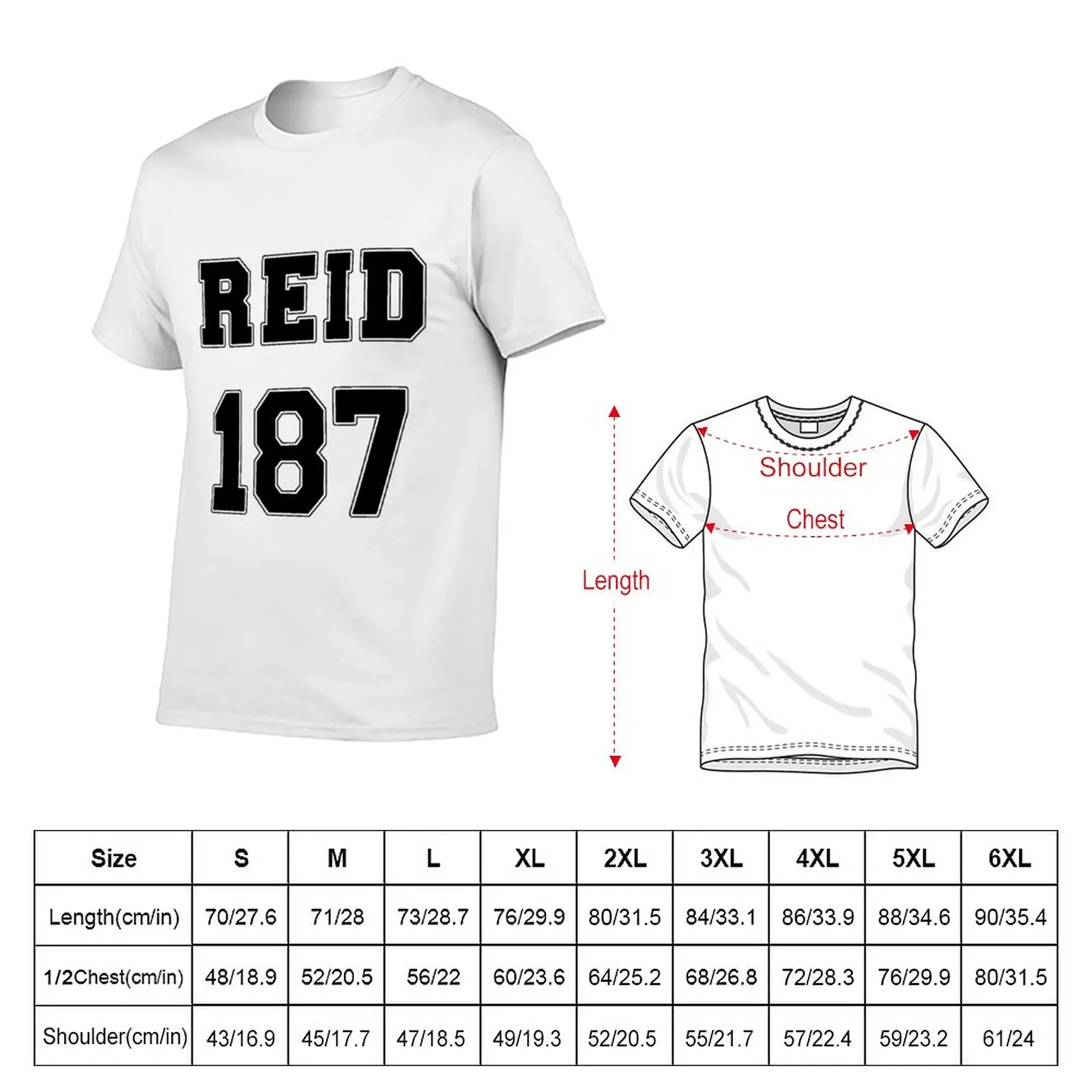 Reid Jersey Design #187 T-Shirt tees quick drying oversized t shirts for men