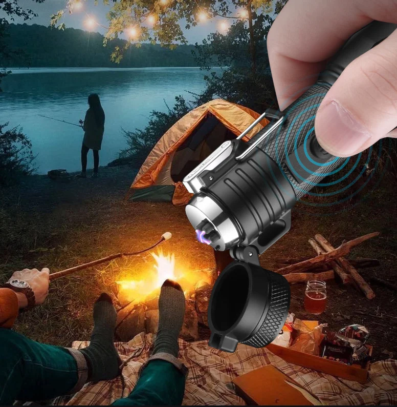 This high-end electric lighter combo set is perfect for camping and hiking, and makes a great Halloween or Christmas gift 2025