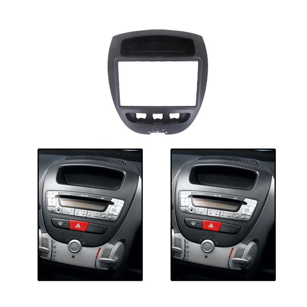 

A029-2 Din Car Radio Fascia For Toyota Aygo Citroen C1 107 2005-2014 Fascia Dash Kit DVD Radio Panel Stereo Cover