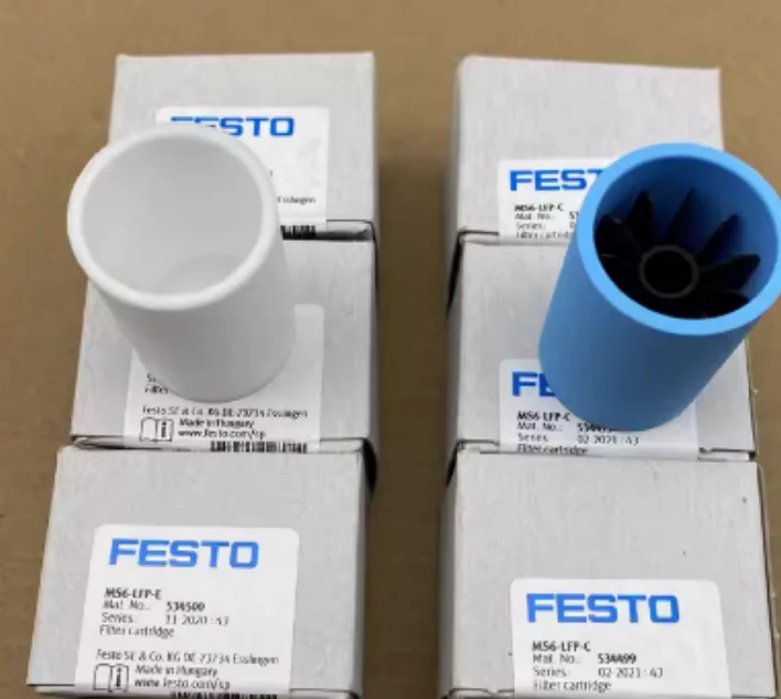 5 Stück neues Original-Festo-Filter element 534499-ms6-lfp-c (blau 5um) 534500-ms6-lfp-e (weiß 40um)