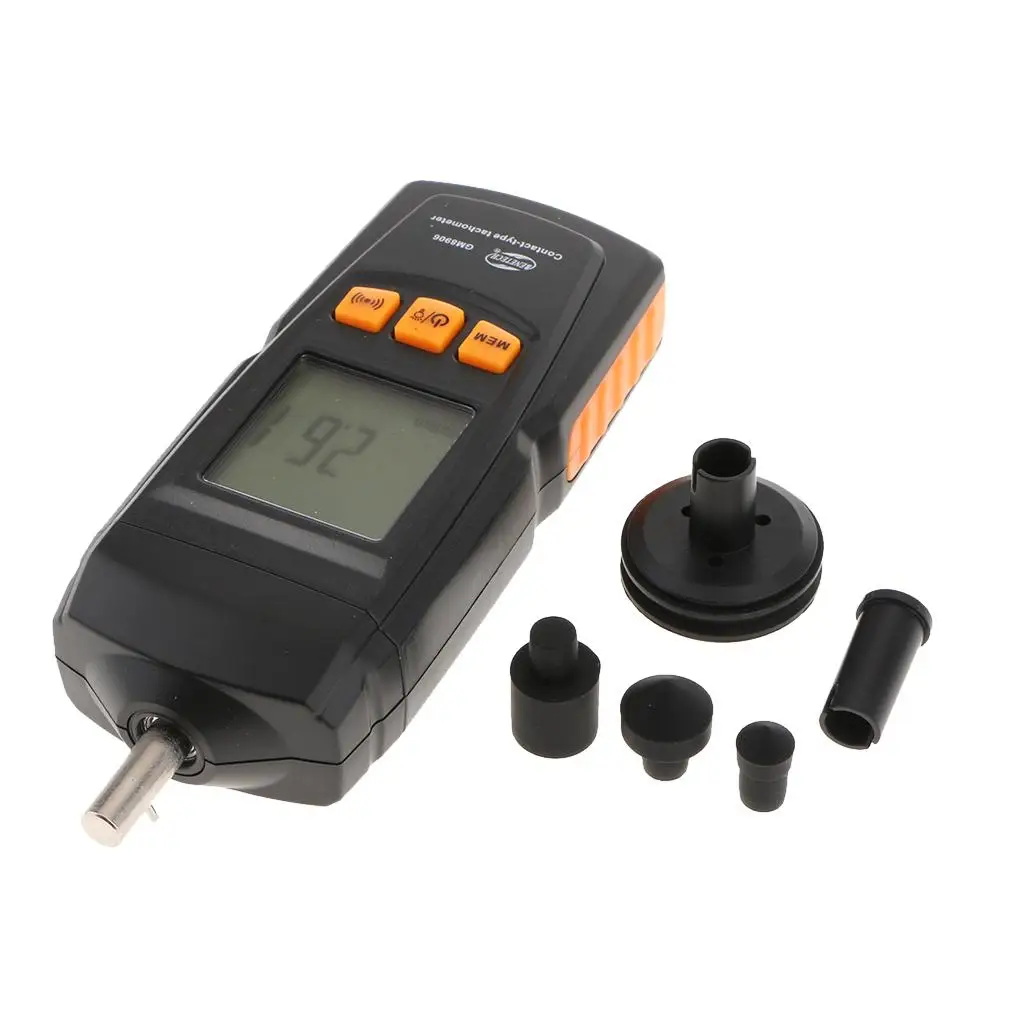 

Contact Speed Digital Tachometer LCD Tach Motor Small Engine RPM Gauge Meter