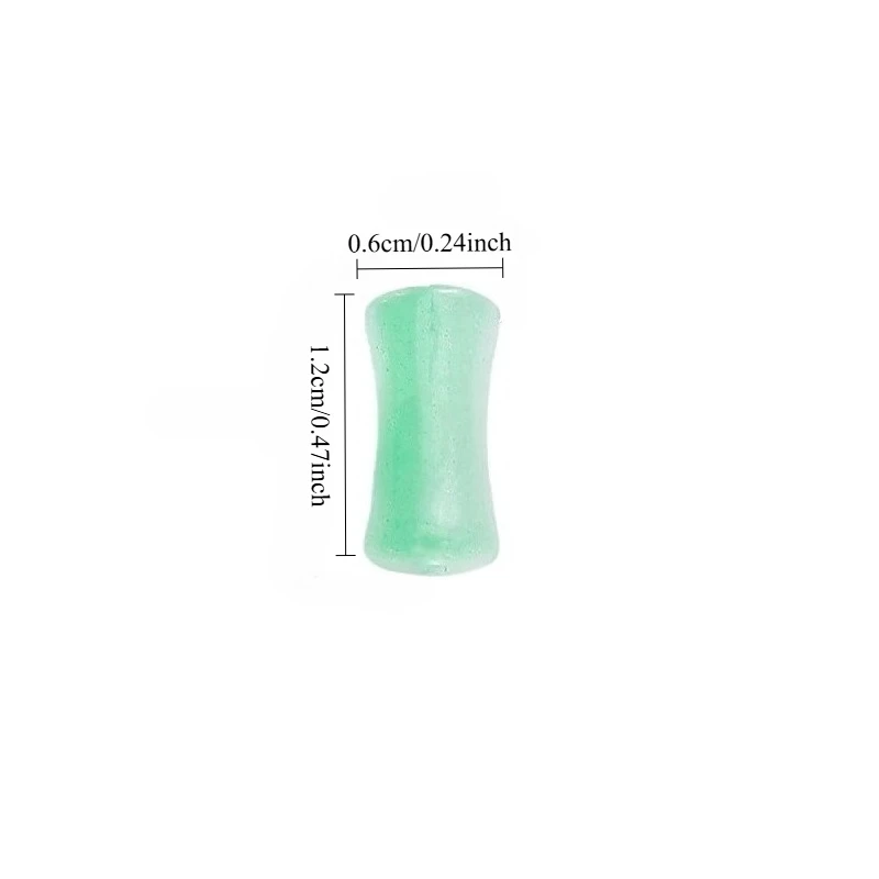 50Pcs Glass Gradient Bamboo Beads 6*12Mm, Vintage Spacing Beads, Handmade Jewelry Additions, Art, Sewing And Fashion Additions F