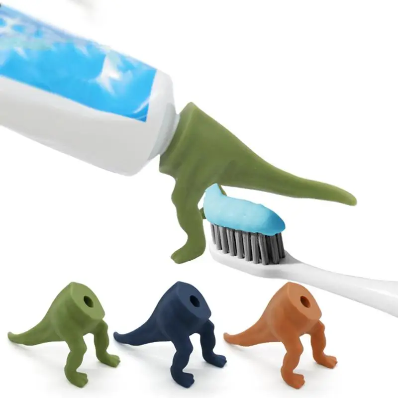 Funny Toothpaste Cap Pooping Dinosaur Toothpaste Topper For Family Kids And Adults Creative Toothpaste Tube Dispenser Head Cap