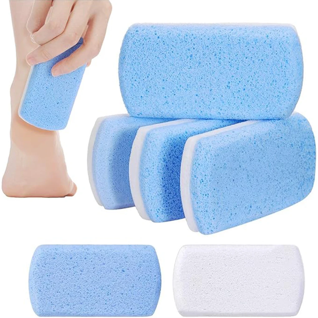 Exfoliante de doble cara para pies, piedra pómez de vidrio moderna, práctica, 2/3/5 mezclada