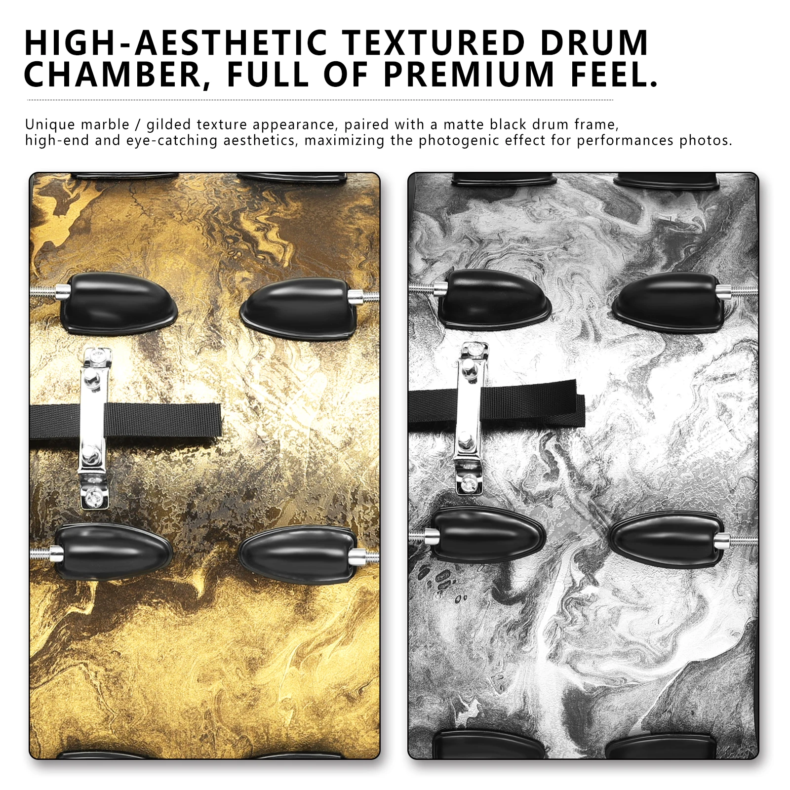 

SLADE Snare Drum 14x8 Inch Premium Poplar Drum Shell 10-Lug Snare Drum Set Professional Percussion Instrument With Drumsticks