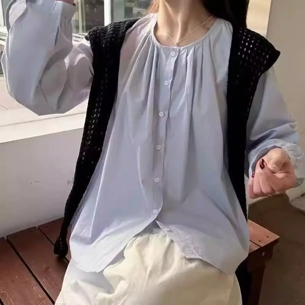 أنيقة الأبيض محبوك شال عباءة يلتف وهمية طوق وشاح الملحقات الكورية نمط وشاح الورك النساء