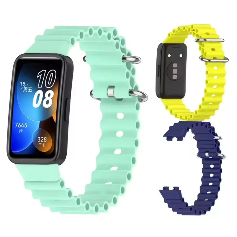 Soft Silicone Strap for Huawei Band 9 8 Comfortable Breathable Wristband Replacement Bracelet for Huawei Band 9 Accessories Belt