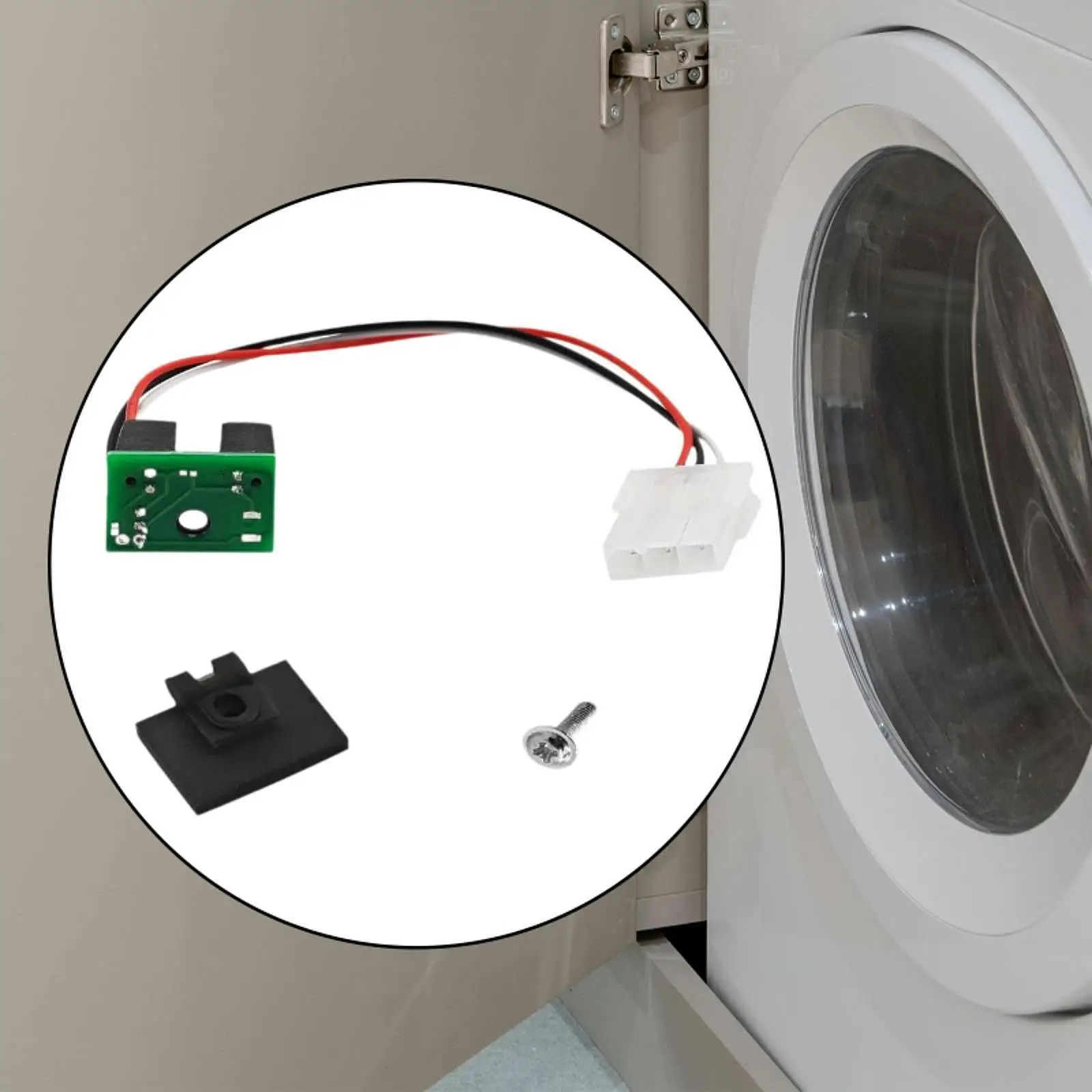 

Washing Machine Coin Drop Sensing Switch Portable Black Plastic Sensor for Easy Replacement and Install