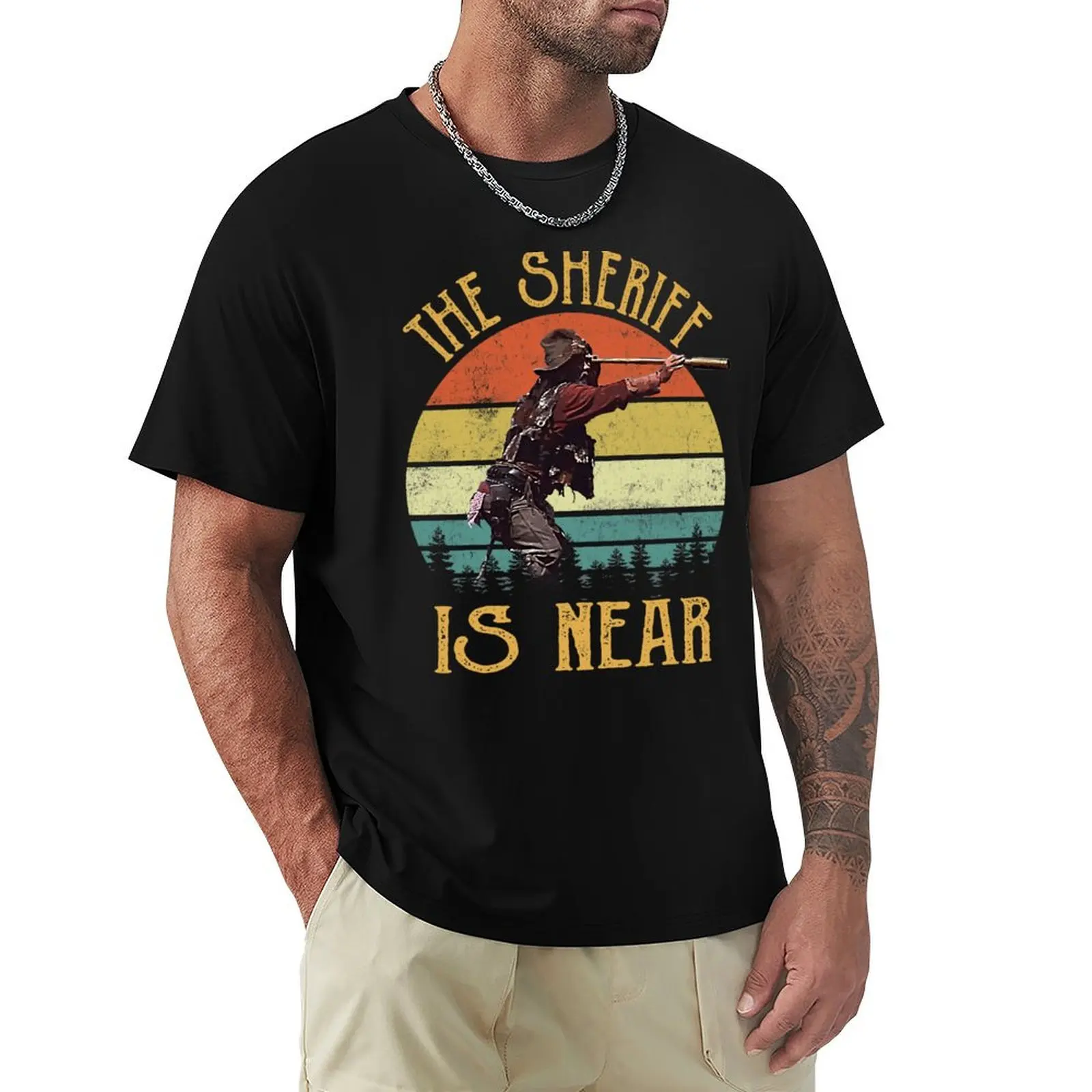 Blazing Saddles The Sheriff T-Shirt g man t shirts for men T-Shirt