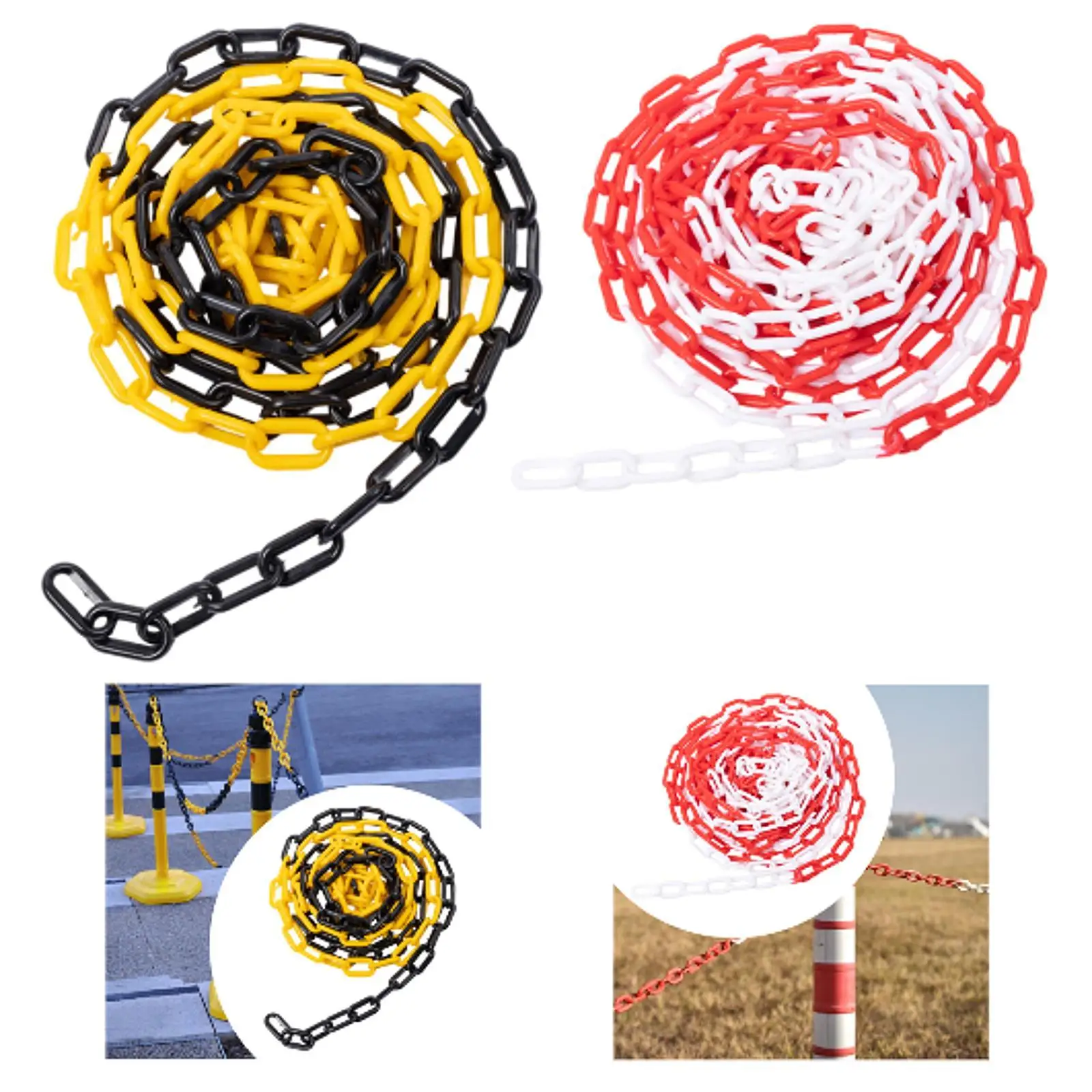 Traffic Chain Barrier Link Traffic Cones Connector High Performance Parking Barrier for Garden Hotel Road Construction