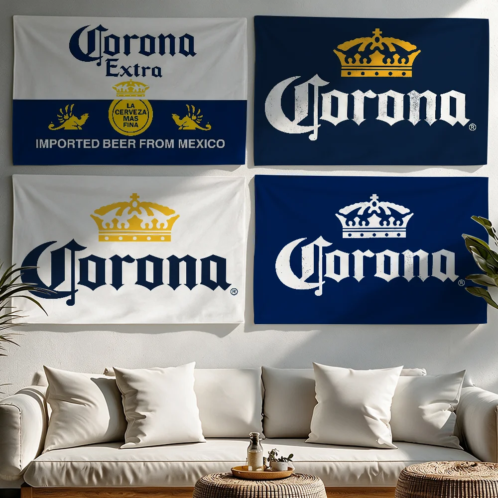 Fashion C-Corona flag Tapestries Outdoor Parties Bedrooms Living Rooms Dorm Rooms Wall Decor Banners Gifts