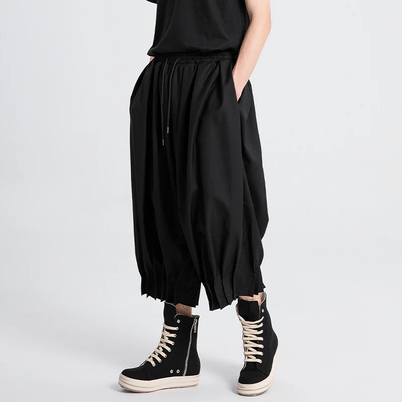 

Men's Casual Pants 2354 Japanese Style Loose Plus Size Casual Wide-Leg Men's Dark Lantern Pants Trendy