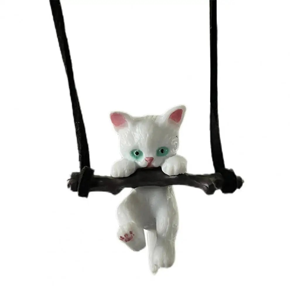 Stylish Hanging Pendant  Eco-friendly Lightweight Hanging Widget  Car Decoration Branch Cat Swing Pendant