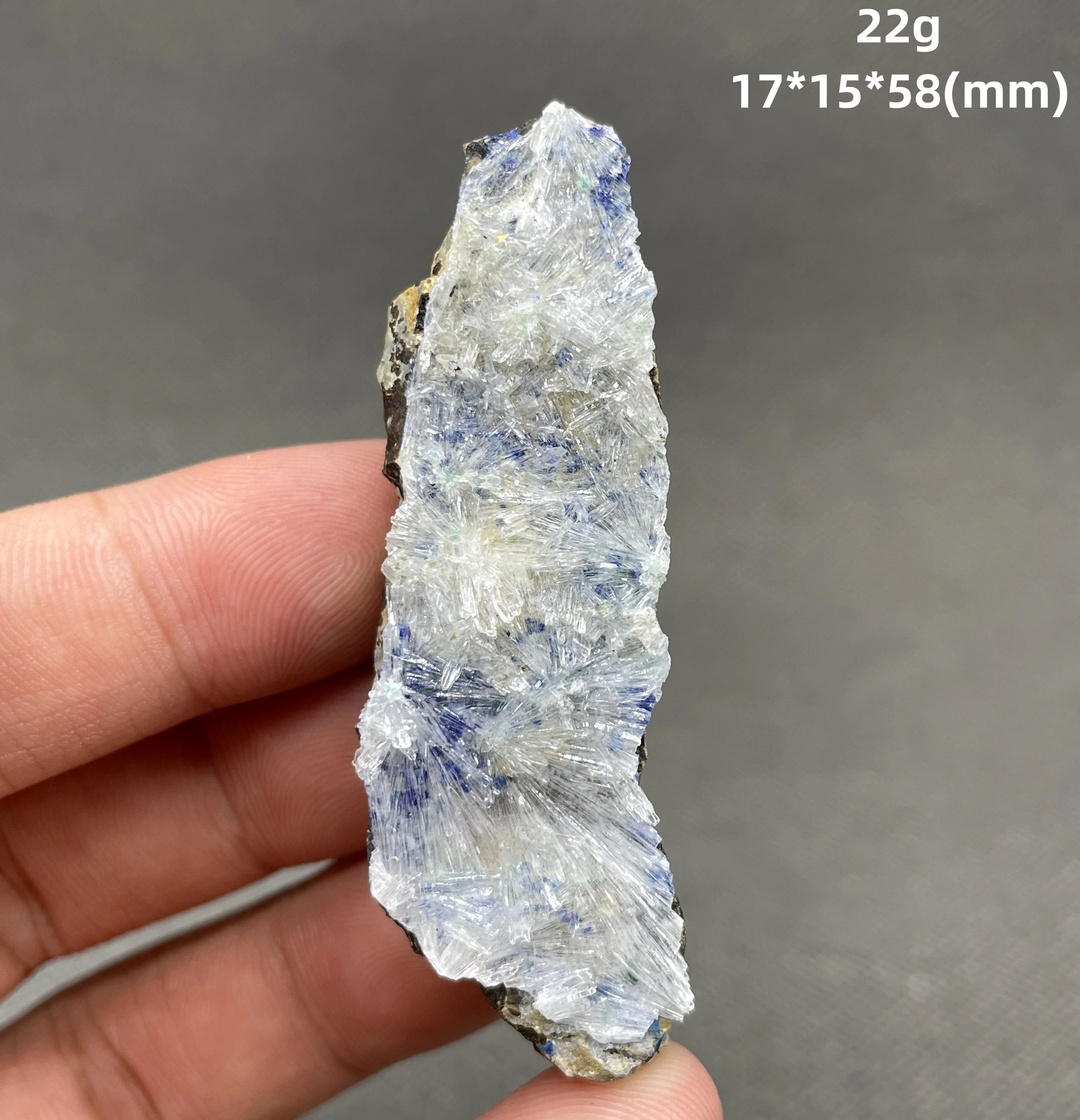 

BEST! 22g Natural Radial gypsum wrapped Azurite mineral specimen crystal Stones and crystals Healing crystal