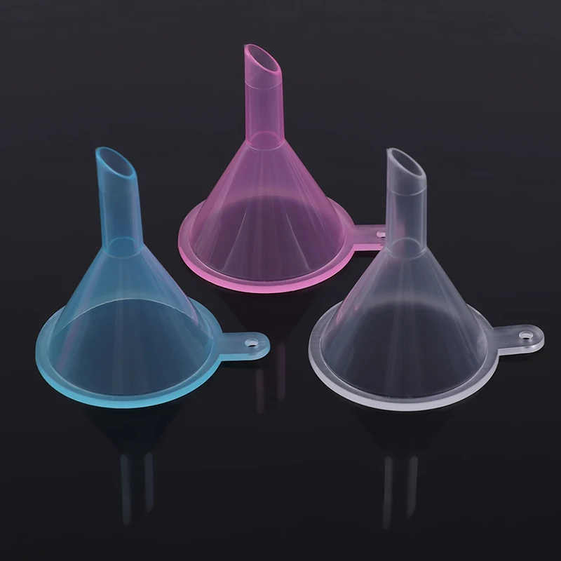 20PCS Small Plastic Funnel Set For Perfume Diffuser Bottle Mini Liquid Oil Funnel Mini Packaging Funnel Perfume Filling Funnel