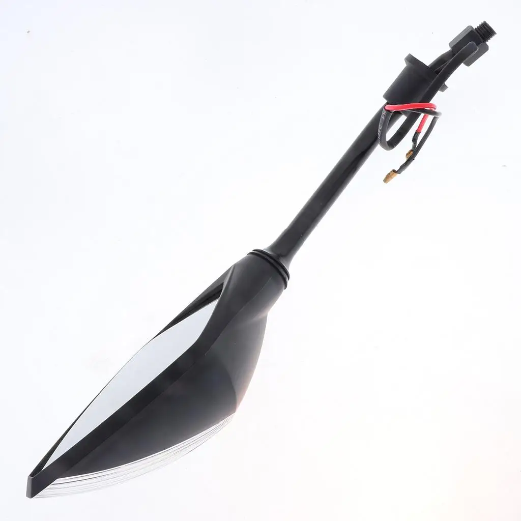 

Универсальное складное боковое зеркало заднего вида для мотоцикла с LED-индикатором, крепление на руль 10 мм