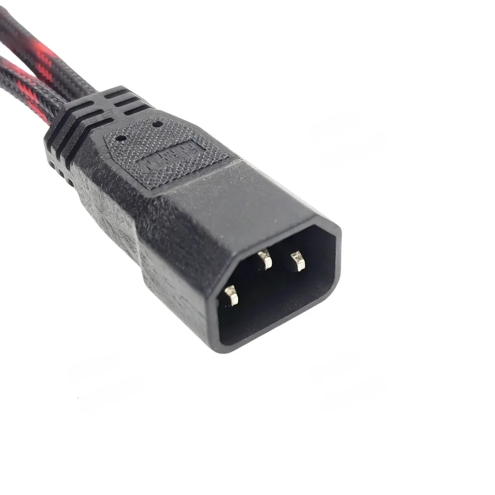 Portable Flexible Silicone Male Female To Dual Straight Pin Socket Power Cable Electric Scooter Butt Cable Connector Parts