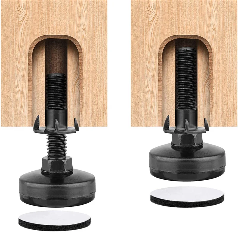 ABXF-16Pcs Furniture Levelers Heavy Duty Furniture Leveling Feet Adjustable Leg Levelers For Cabinets Tables Chairs Raiser