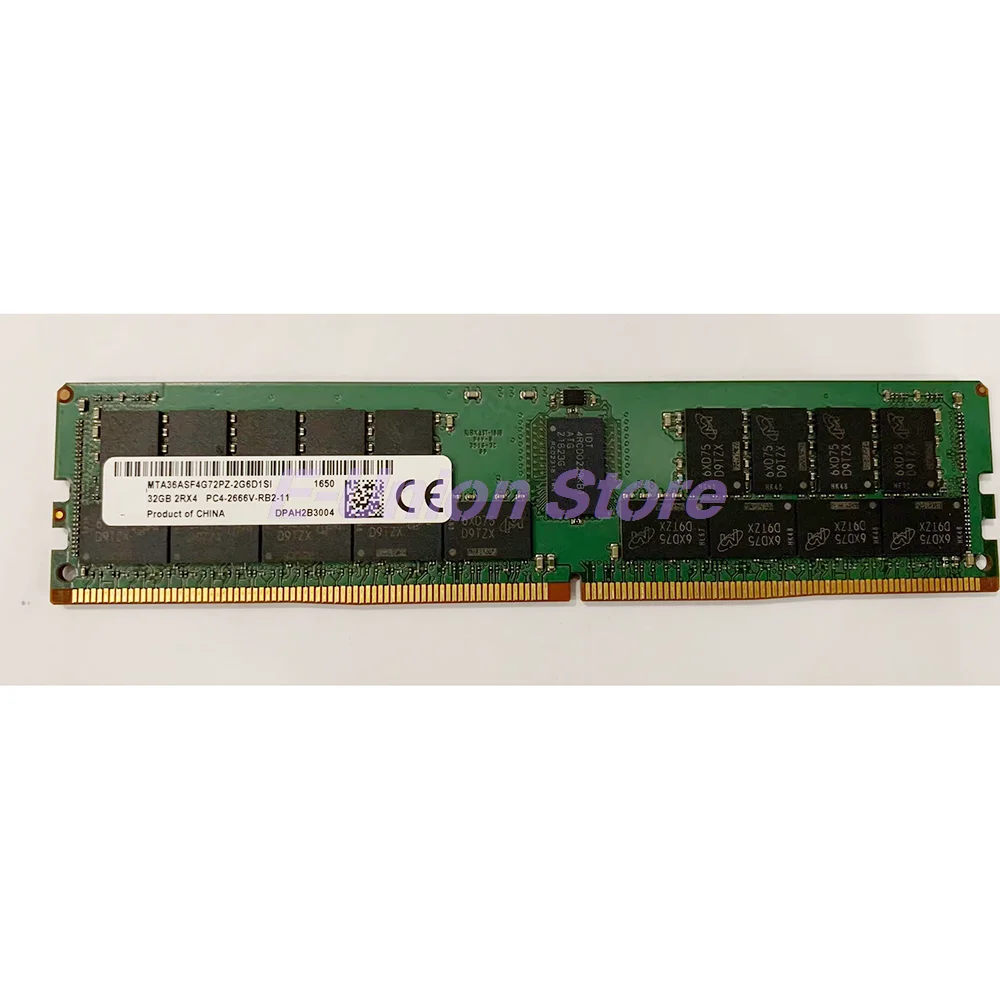 

1 Pcs 32GB 32G 2RX4 RAM MTA36ASF4G72PZ-2G6D1SI DDR4 PC4-2666V 2666 Memory
