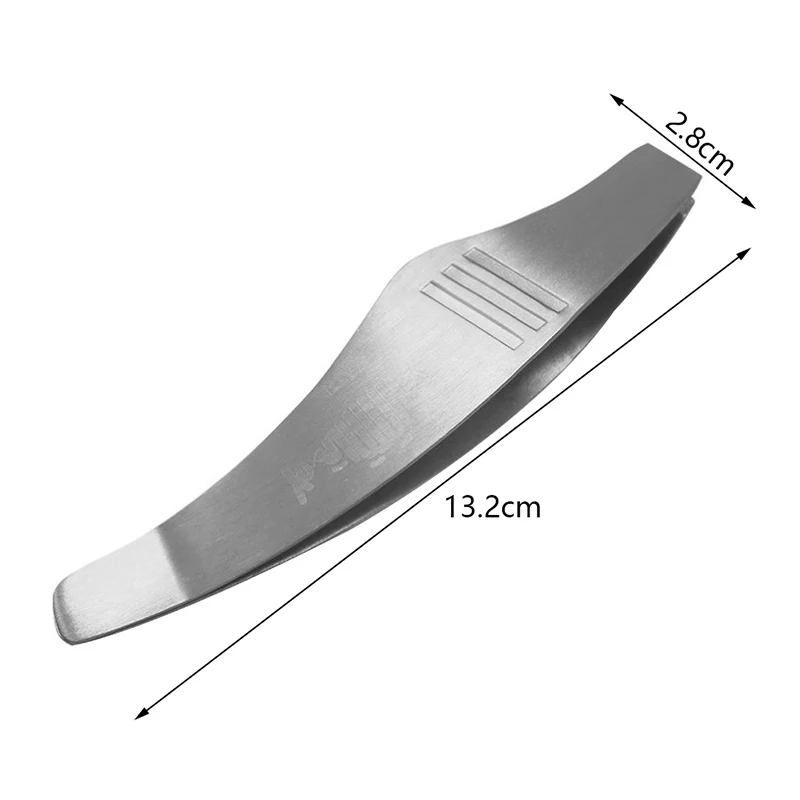 Stainless Steel Fish Bone Tweezer Food Clips Food Tongs Hair Removal Angled Ham Tweezers Kitchen Plier Seafood Tools