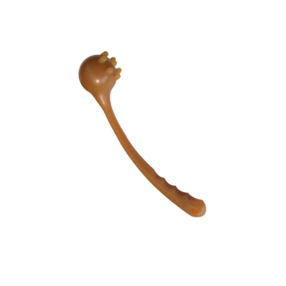 

Massage Hammer Brown Portable Fitness Therapy Tool for Neck Shoulder Back Pain Relief Multifunctional Plastic Stress Relax Rod