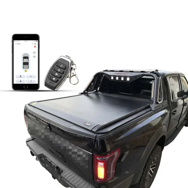 Heavy Duty Remote Control Electric Power Retractable Roller Shutter Tonneau Cover for T60/T70/T90 Land Tourer