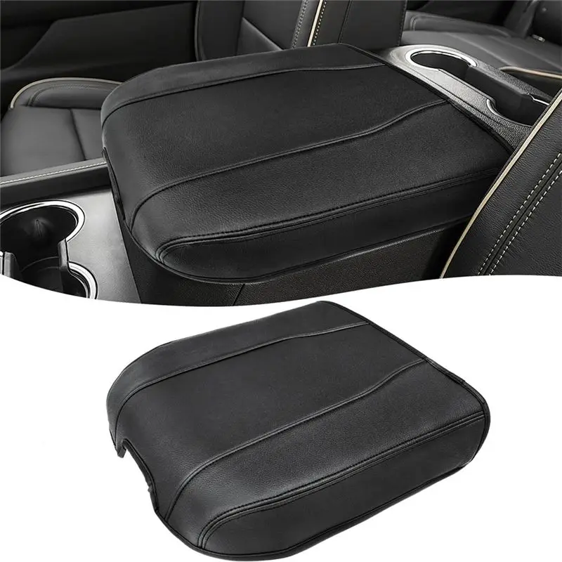 Durable-Armrest Cover For Chevy Silverado 2019-2025 GMC Sierra Yukon Tahoe Suburban 2021-2025 Center Console Armrest Lids