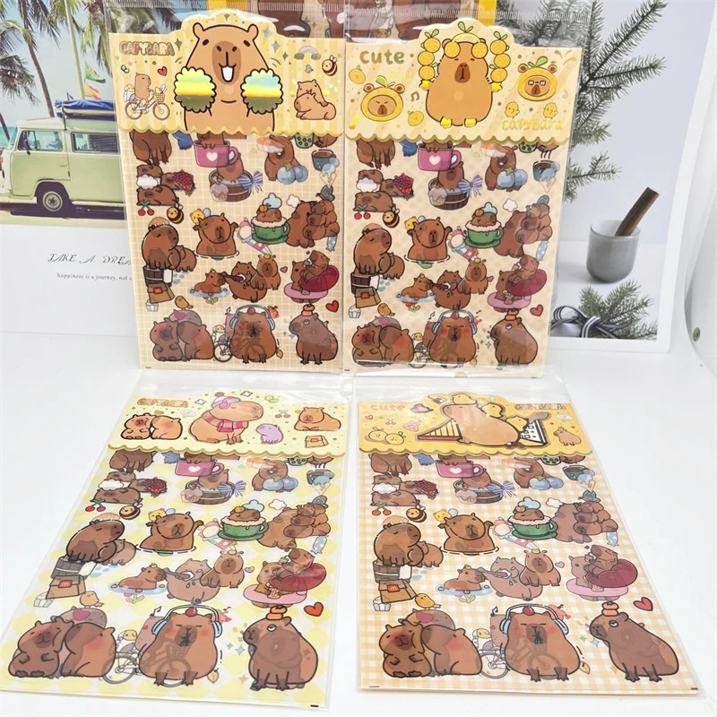 32 pack/lot Creative Capybara Stickers Cute Scrapbooking DIY Diary Decorative Sealing Sticker Album Stick Label