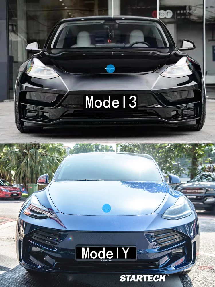 Suitable For Tesla Model3 Model Modification, Startech Surrounds Front Bumper, Rear Lip, Wing Top