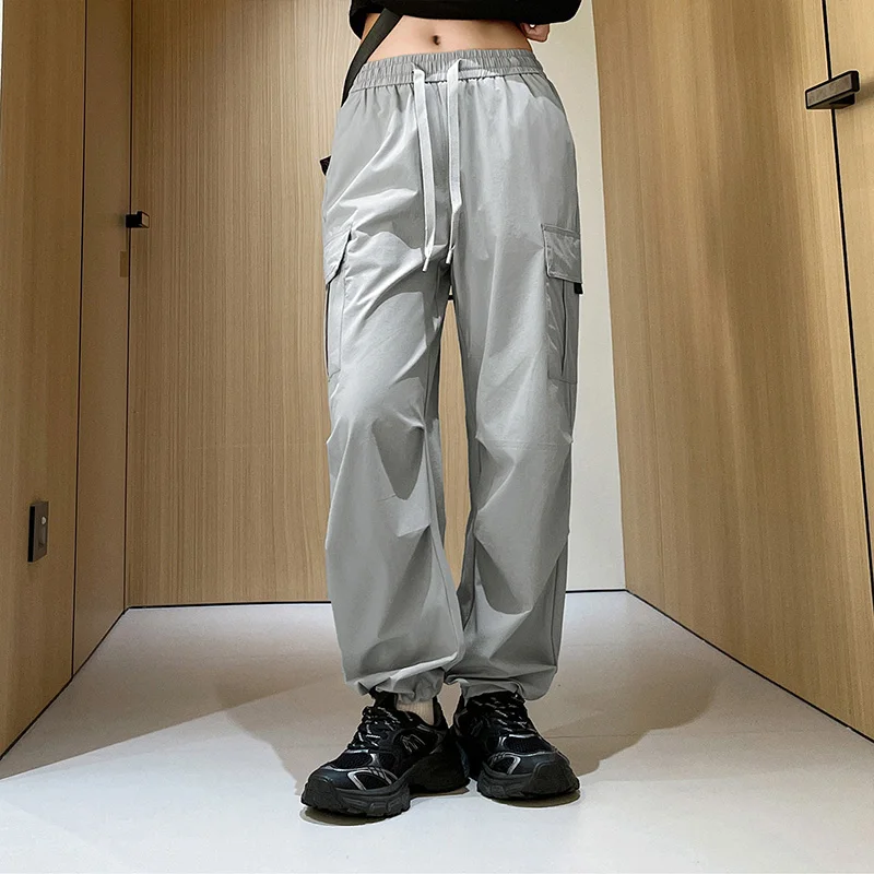Waterproof & Windproof Cargo Pants – Breathable Unisex Wide-Leg Cargo Pants – Loose Multi-Pocket Design Casual & Streetwear