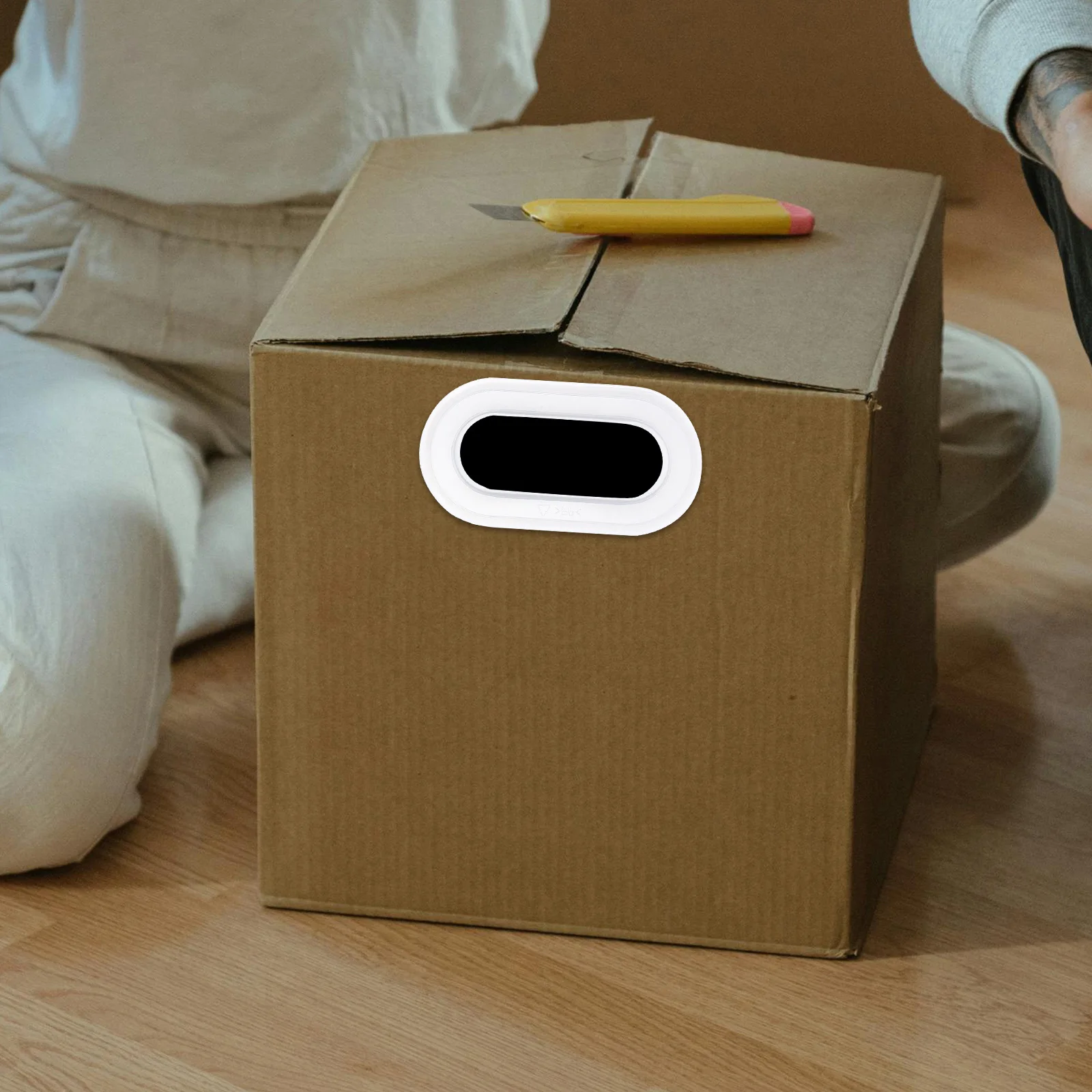 10pcs Corrugated Cardboard Handles Plastic Carton Boxes for Moving Storage Logistics Replacement Box Carrying Handle