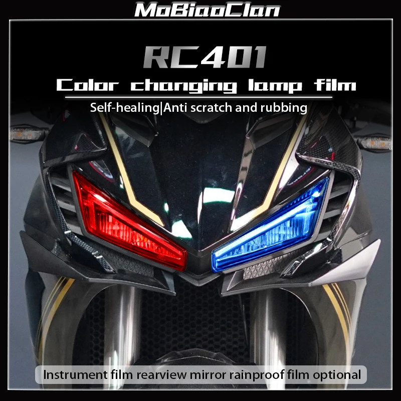 For CYOLONE RC401 Motorcycle Scratch Cluster Screen Dashboard Protection Instrument Film Headlight protective film Accessories