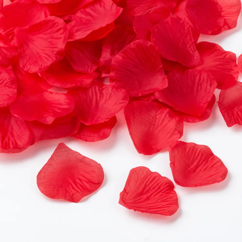 500/1000 Pieces Silk Artificial Rose Petals Artificial Flowers Fake Petal for Valentine Day Wedding Party Decoration DIY Flowers