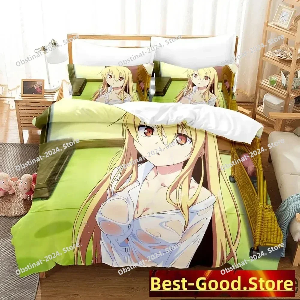 

Anime The Pet Girl of Sakurasou Mashiro Shiina Printed Bed Duvet Cover Pillowcase Bedding Set Bed Linen Sheet Quilt Full Size