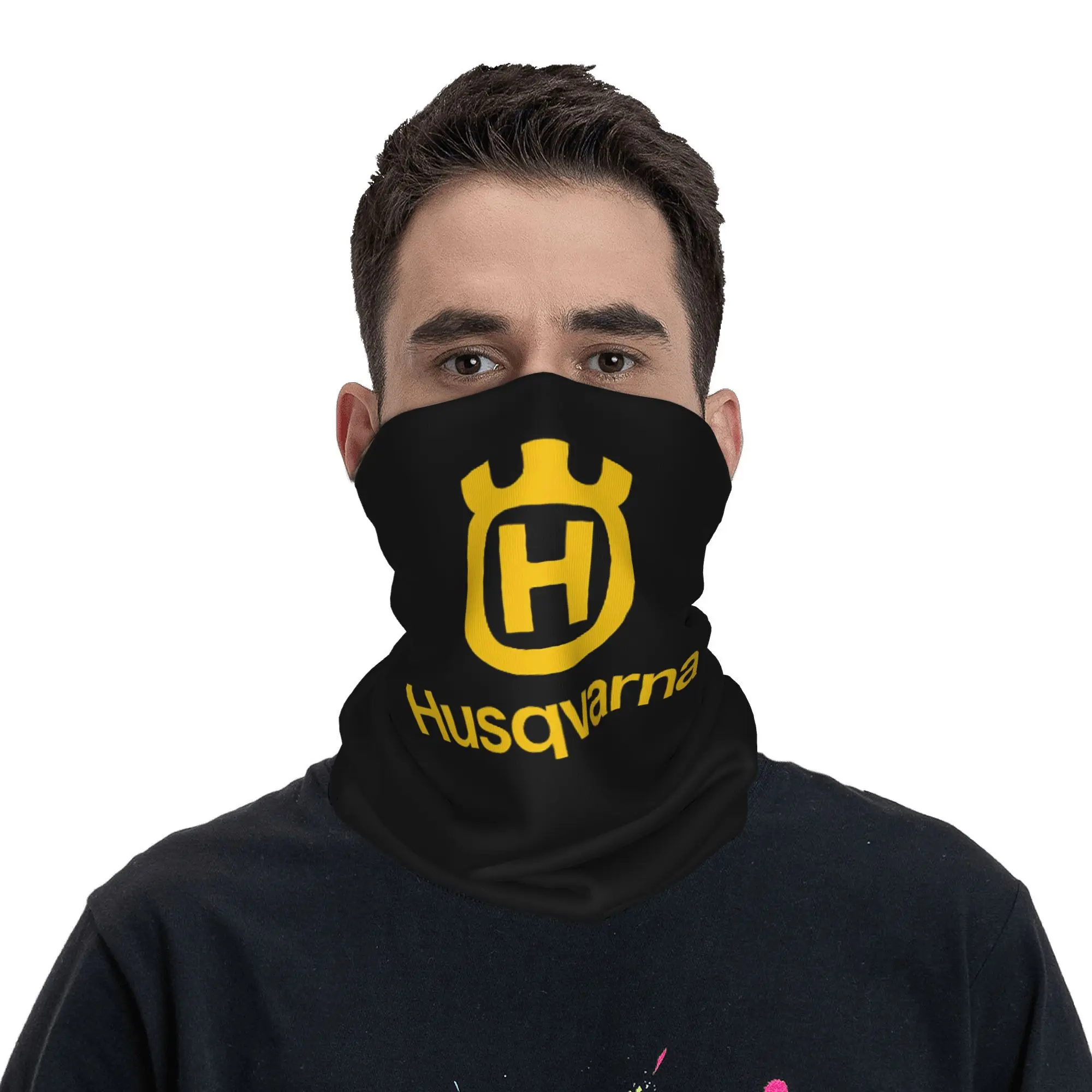 Motor Racing Motorcycle Husqvarnaed Bandana Neck Cover Printed Balaclavas Mask Scarf Warm Cycling Running Men Adult Breathable